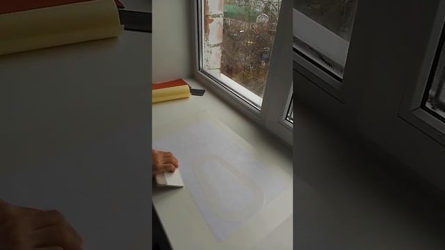 Накатка аппликации из плёнки оракал с помощью транспортной пленки смотреть онлайн
