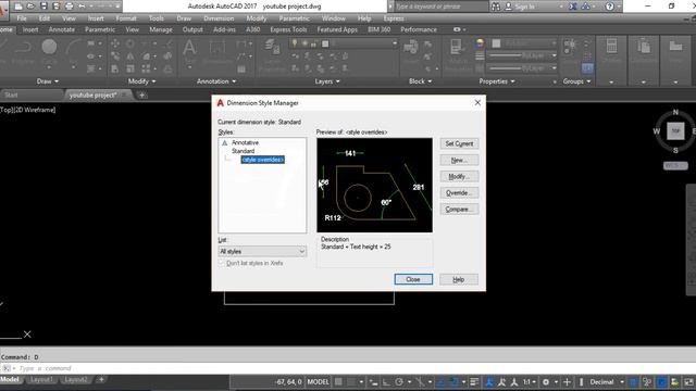 Lesson 7: Annotation in Autocad - Text, MText, and Diamension смотреть онлайн