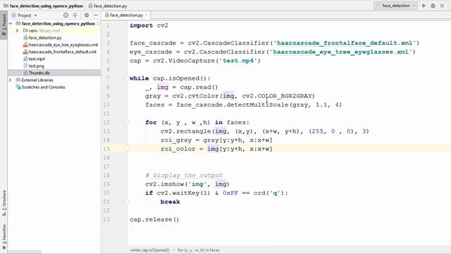 OpenCV Python Tutorial For Beginners 36 - Eye Detection Haar Feature based Cascade Classifiers смотреть онлайн