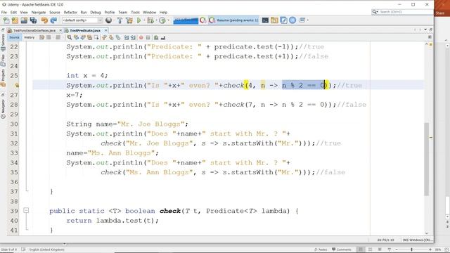 Understanding Lambdas in Java (3 of 3) - using the Predicate Functional Interface (FI) from the API смотреть онлайн