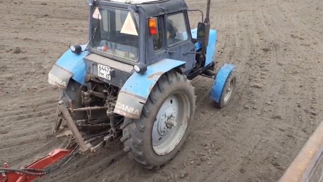 Новый мотор на Беларус/сев 2ого поля ячменем#100