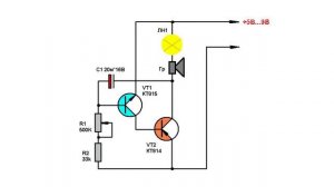 Несимметричный мультивибратор на транзисторах