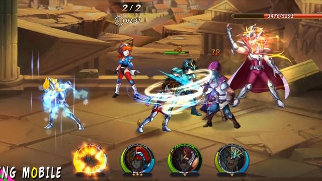 Saint Seiya: Galaxy Spirits (English) - CBT Android/IOS Gameplay смотреть онлайн