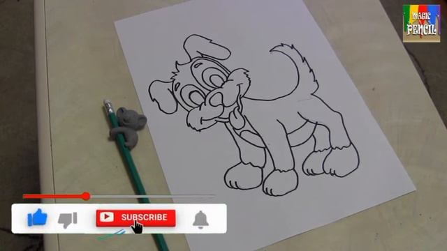 УЧИМСЯ РИСОВАТЬ СОБАКУ. #Draw_a_dog смотреть онлайн