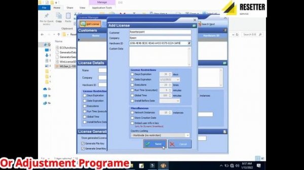 Epson L100 Resettet epson adjustment programe Dawnload
