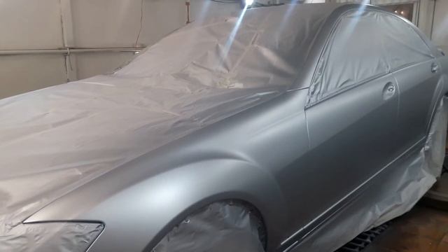 Покраска Mercedes Benz 221 кузов матовый лак смотреть онлайн