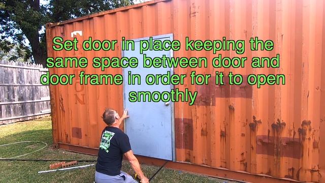 How to Install a Door in a Shipping Container смотреть онлайн