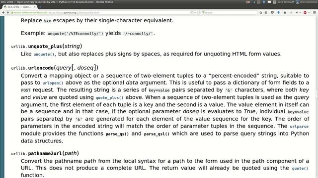 Python URL "Utility functions" [urllib] 05 смотреть онлайн