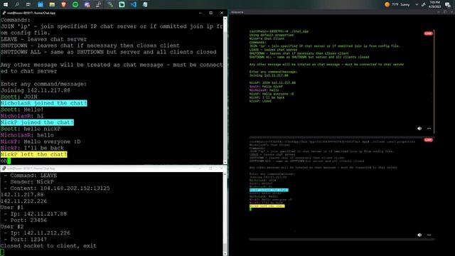 C Chat App - Final Implementation Demo смотреть онлайн