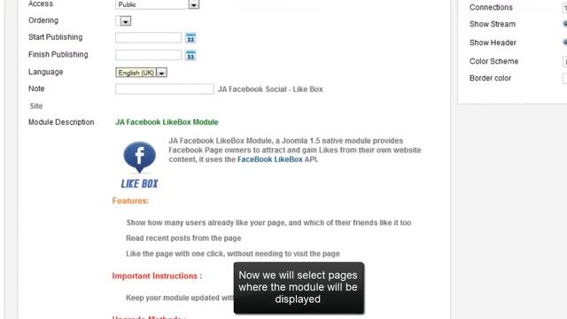 Joomla! 1.7 - JA Facebook Like Box Module смотреть онлайн