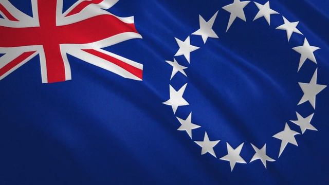 Cook Islands. Waving Flag // Острова Кука. Развевающийся флаг смотреть онлайн