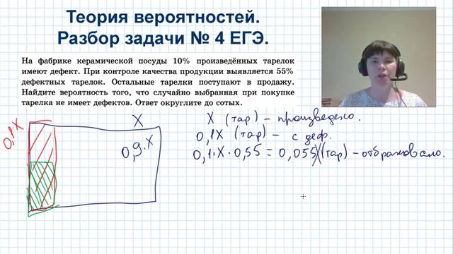 Профильный ЕГЭ по математике. Разбор задачи №4 на теорию вероятностей. смотреть онлайн