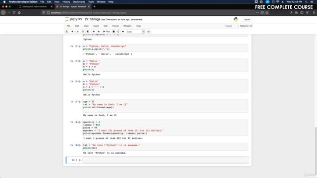 #57 - Escape Characters in Python | Python Full Course - Beginner to Advanced [FREE] смотреть онлайн