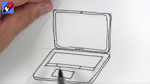 How to draw a Laptop Computer Real Easy смотреть онлайн