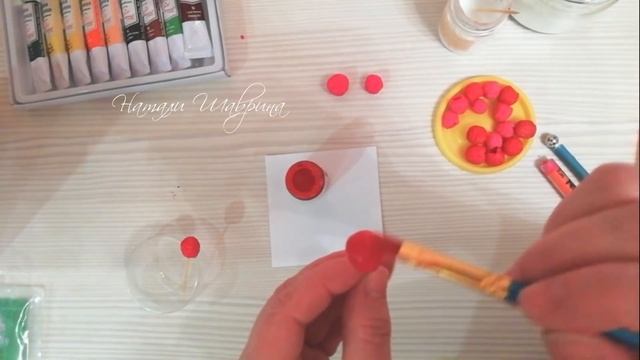 Малина, ежевика без вайнеров и молдов из холодного фарфора, глины. Raspberry made of clay. смотреть онлайн