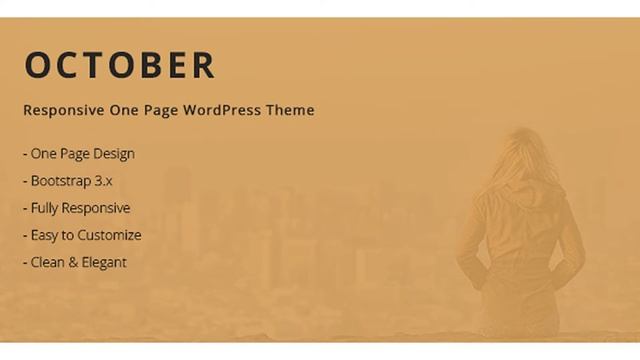 October - Responsive One Page WordPress Theme | Themeforest Website Templates and Themes смотреть онлайн