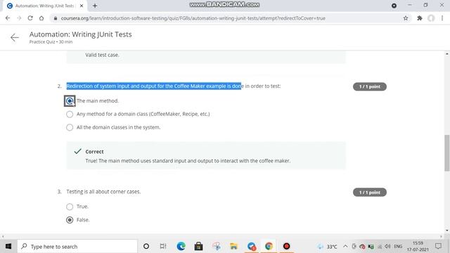 Introduction to Software Testing Automation: Writing JUnit Tests Week 1 Quiz Solutions смотреть онлайн