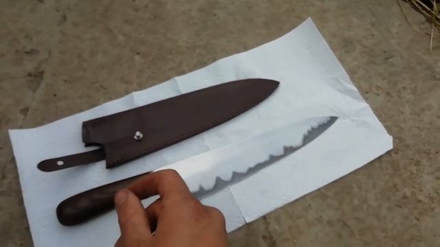 Кухонный нож с чехлом из кожи смотреть онлайн