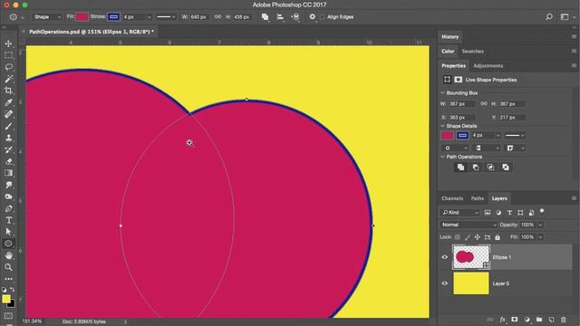 Photoshop Shapes Path Operations смотреть онлайн