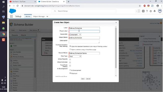 Salesforce - How to Create Object in Schema Builder смотреть онлайн