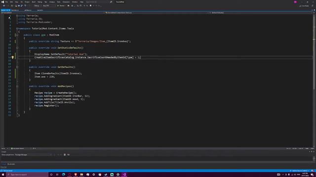 Terraria 1.4 Modding Tutorial EP2: Making a magic weapon and tools смотреть онлайн