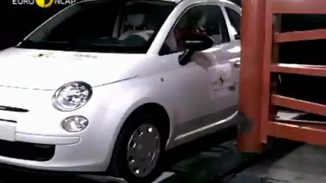 Краш-тест - Fiat 500 2007 (E-NCAP) смотреть онлайн