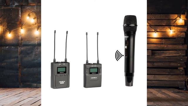 Репортёрский радио-микрофон Comica CVM-WM200/300HTX смотреть онлайн