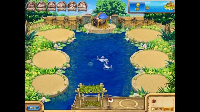 Farm Frenzy Gone Fishing Level 1 GamePlay смотреть онлайн