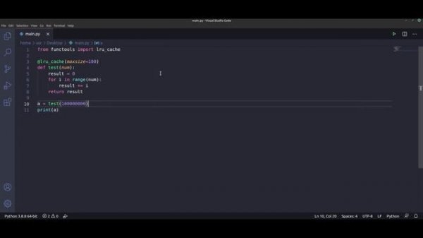 Кэширование PYTHON - Работа с LRU_CACHE для оптимизации программы