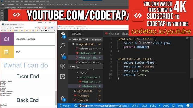 ✅ Build the "skills" section using Pug to generate HTML5 and style it using CSS3 смотреть онлайн