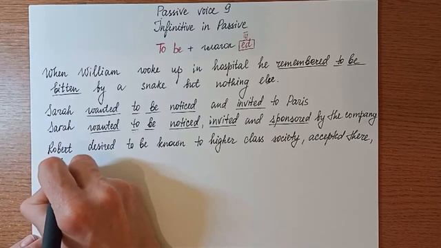 Passive Voice/Пассивный залог (Инфинитив/Infinitive)