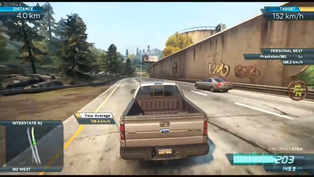 NFS MW 2012- Ford Raptor - 189.7KM/H Speed RUN - 1080p смотреть онлайн