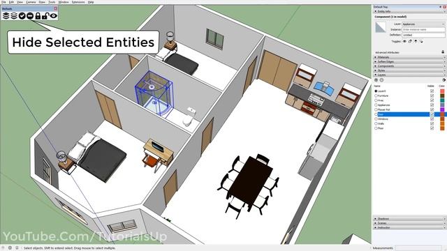 Isolate Object in SketchUp - Plugin смотреть онлайн