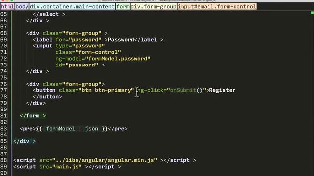 Form validation using HTML5 - S01 EP04 - How to submit and validate a form in Angular JS смотреть онлайн