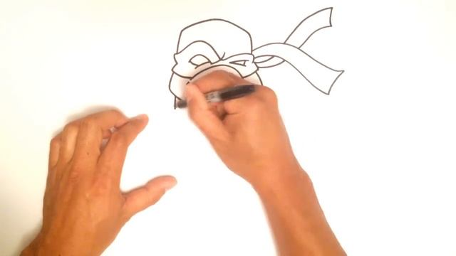 How to Draw a Teenage Mutant Ninja Turtle - Step by Step Video смотреть онлайн
