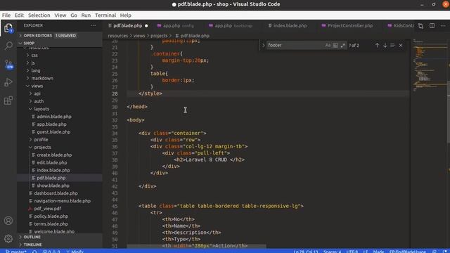 Convert html to pdf Laravel 8, laravel-dompdf, download pdf file step by step смотреть онлайн