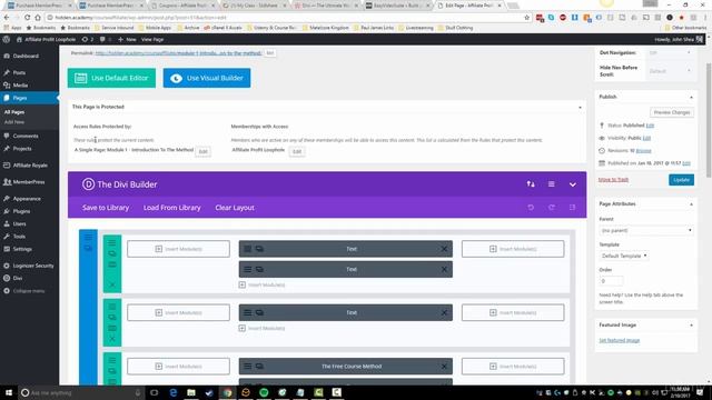 Using The Divi Wordpress Theme & Divi Builder | Lesson 9 смотреть онлайн