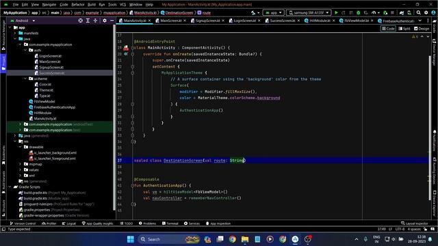 Firebase Authentication Signup and Login Android Studio Jetpack Compose | MVVM jetpack compose | #4 смотреть онлайн