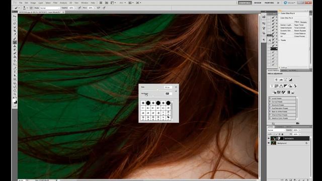 Эффект супер объемных волос в Photoshop смотреть онлайн
