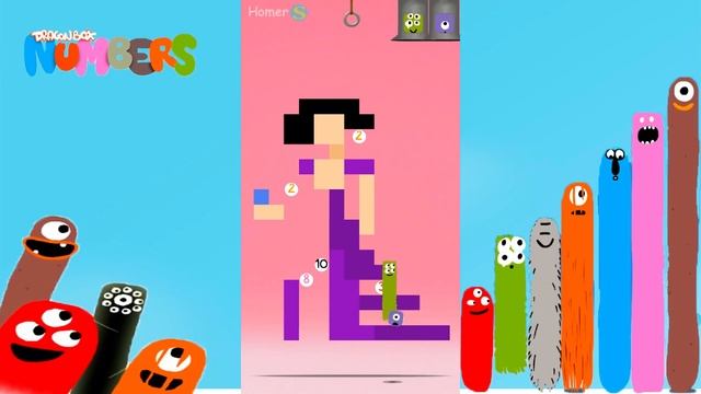 Fun Princess Part 1Puzzles - DragonBox: Numbers (iPad, iPhone, Android). Fun game for kids. смотреть онлайн