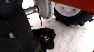 замена масла  в мотоблоке,сделал то