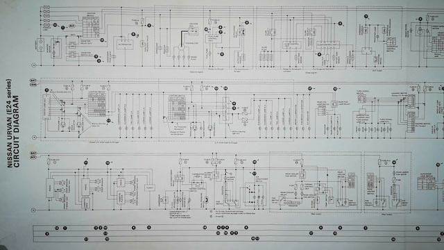 NISSAN URVAN (E24 series) CIRCUIT DIAGRAM смотреть онлайн