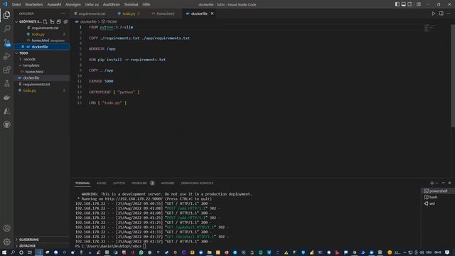 Mein Python Flask Projekt mit Docker Containern смотреть онлайн