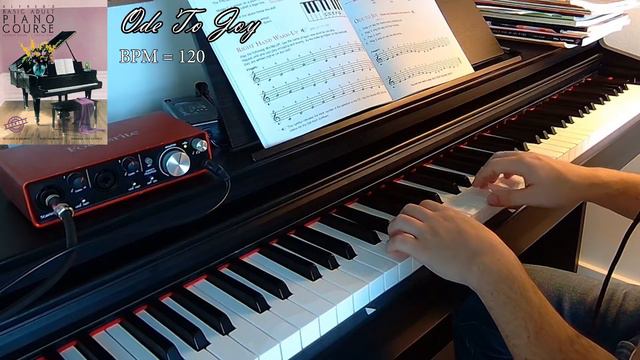 ODE TO JOY || Alfred's Basic Adult Piano Course Level 1 смотреть онлайн