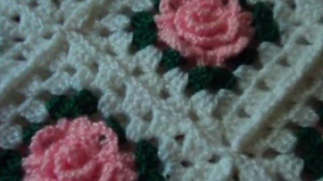 Вязаный чехол на подушку. Crochet pillowcase. כרית סרוגה смотреть онлайн