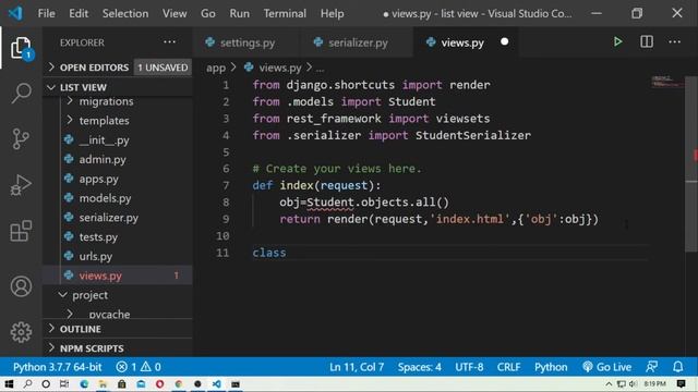 Django Rest framework - Serializers || Tutorial Django rest framework For beginners смотреть онлайн