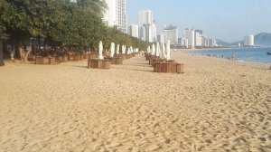 Нячанг. Иду на пляж от отеля Сочи. Погода и море 24 февраля.