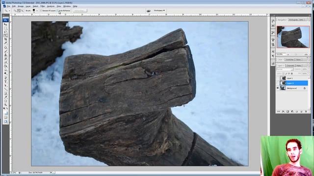 Photoshop CS3: Quick selection tool, Extracting object смотреть онлайн