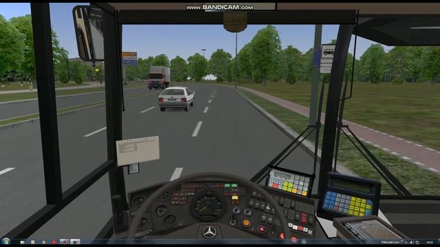 Почти 120 км/ч на автобусе. Автобус - Mercedes-Benz O405N в OMSI 2 смотреть онлайн