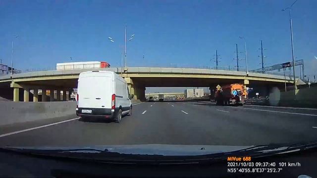 Езда по МКАД без пробок от А-105 до М-11 смотреть онлайн